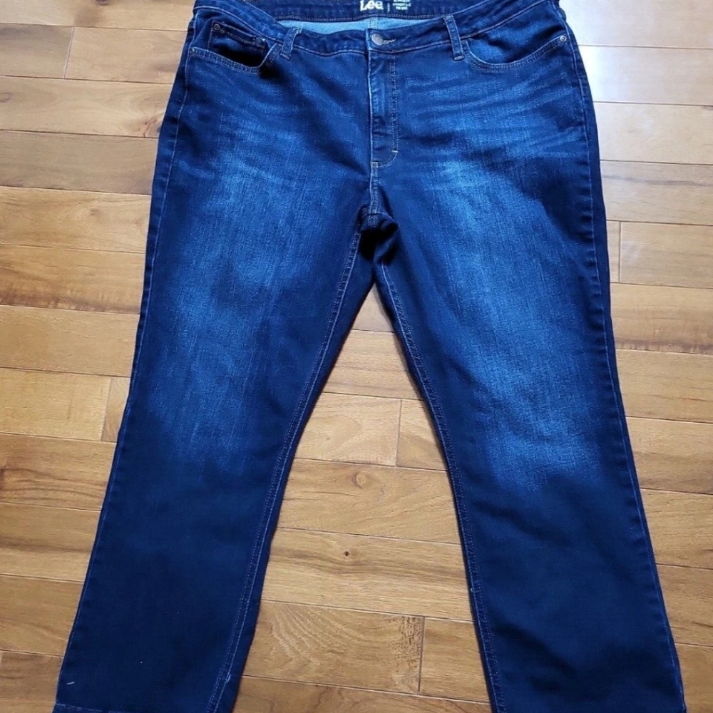 Lee Women's Dark Blue Straight Leg Jeans
